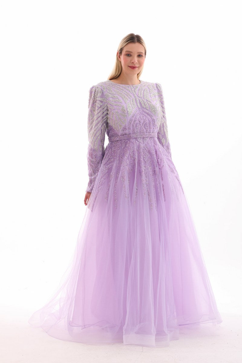 BLY Andrea Plus Size Gown Lilac