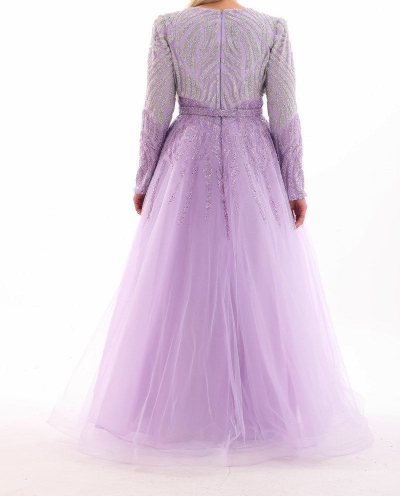 BLY Andrea Special Occasion Plus Size Gown Lilac Moda Natty BLY Andrea Special Occasion Plus Size Gown Lilac Moda Natty