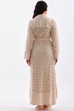 ETC Avalon Lace Abaya Beige