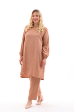 MSB Nervur Tunic Set Camel