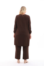 MSB Nervur Tunic Set Brown