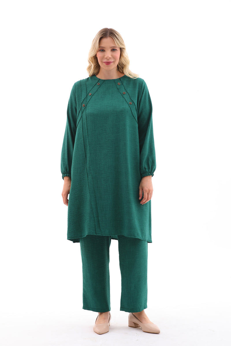 MSB Nervur Tunic Set Green