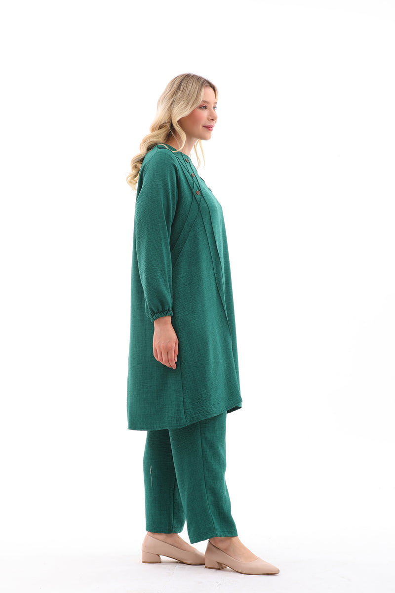 MSB Nervur Tunic Set Green