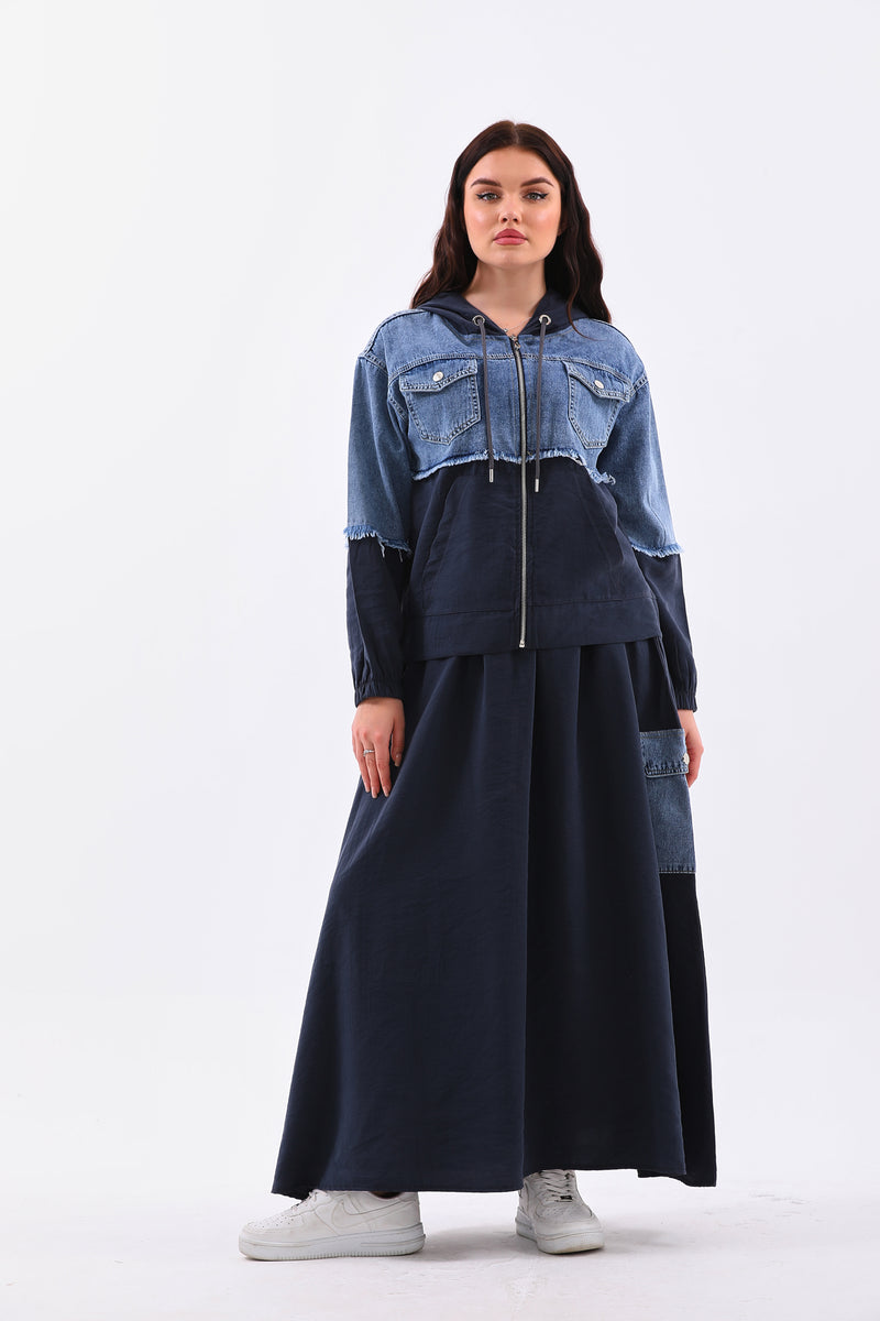 HLY Kelly Skirt Set Navy Blue