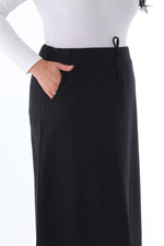 Bwst 0152 Cotton Skirt Black