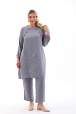 MSB Nervur Tunic Set Gray