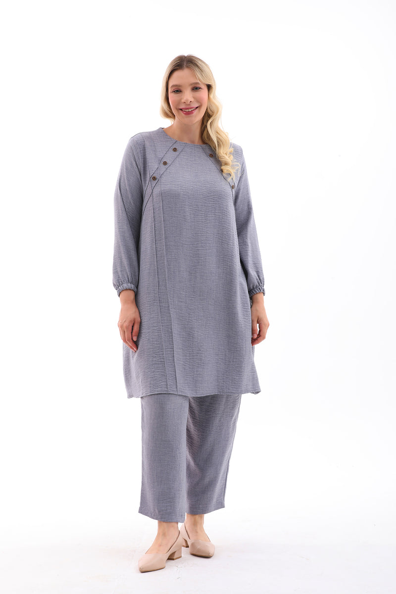 MSB Nervur Tunic Set Gray