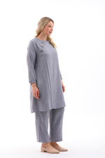 MSB Nervur Tunic Set Gray