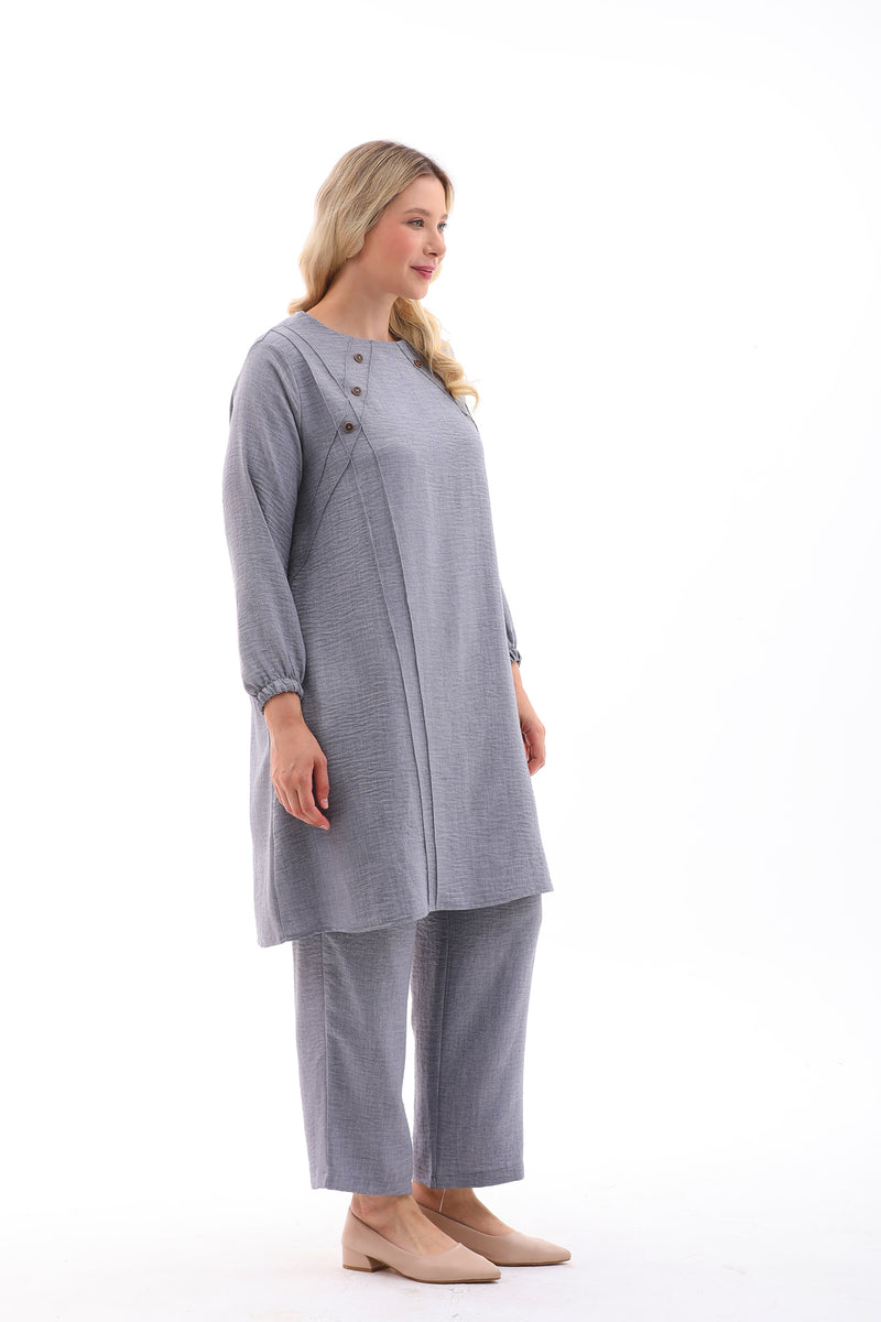 MSB Nervur Tunic Set Gray