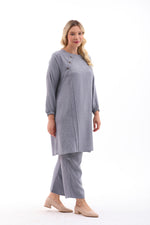 MSB Nervur Tunic Set Gray