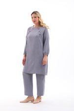 MSB Nervur Tunic Set Gray