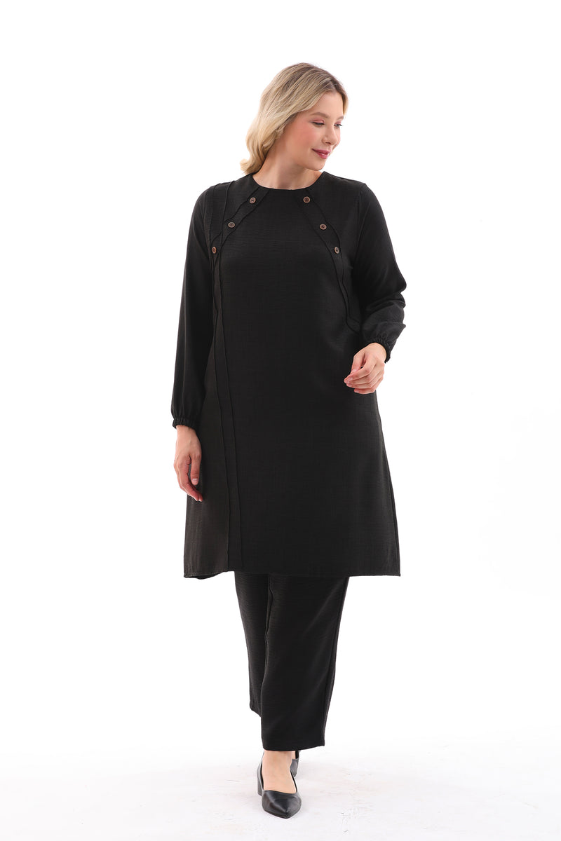 MSB Nervur Tunic Set Black