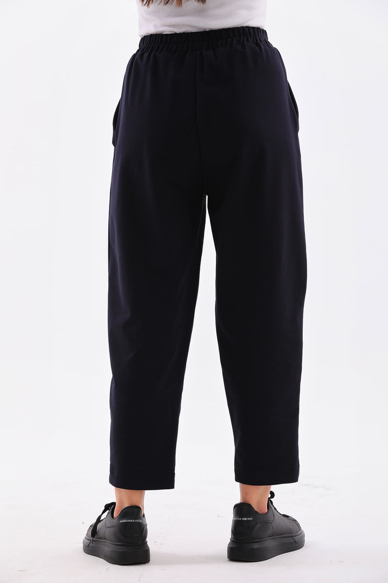 B&A Pocket Botton Jogger Navy Blue