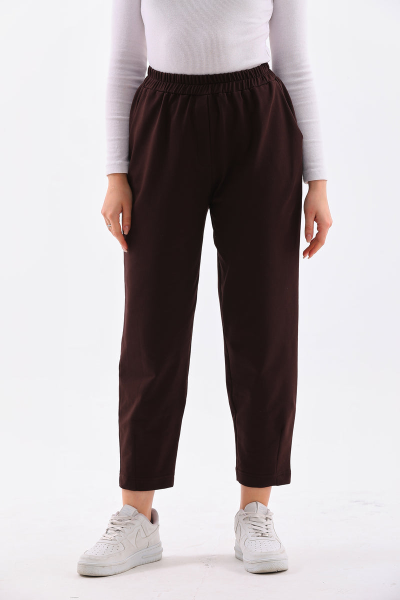 B&A Front Stitch Jogger Brown