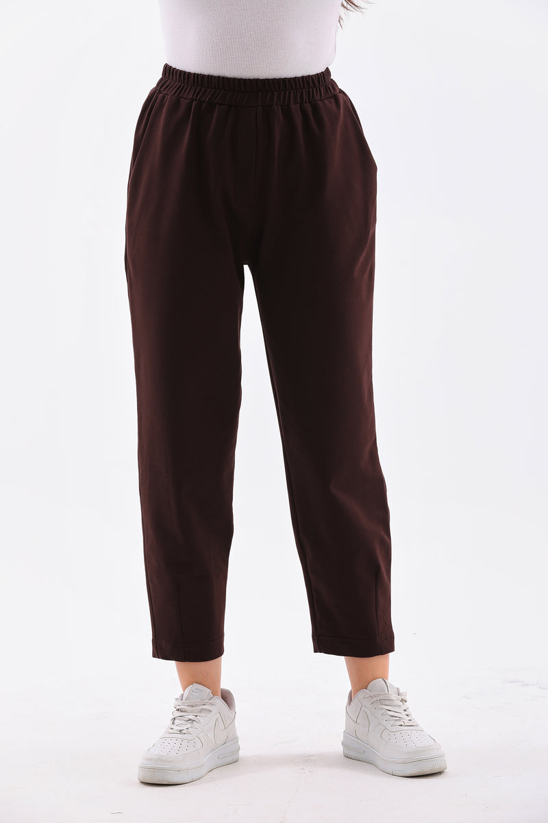 B&A Front Stitch Jogger Brown