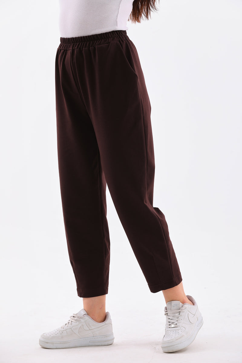 B&A Front Stitch Jogger Brown