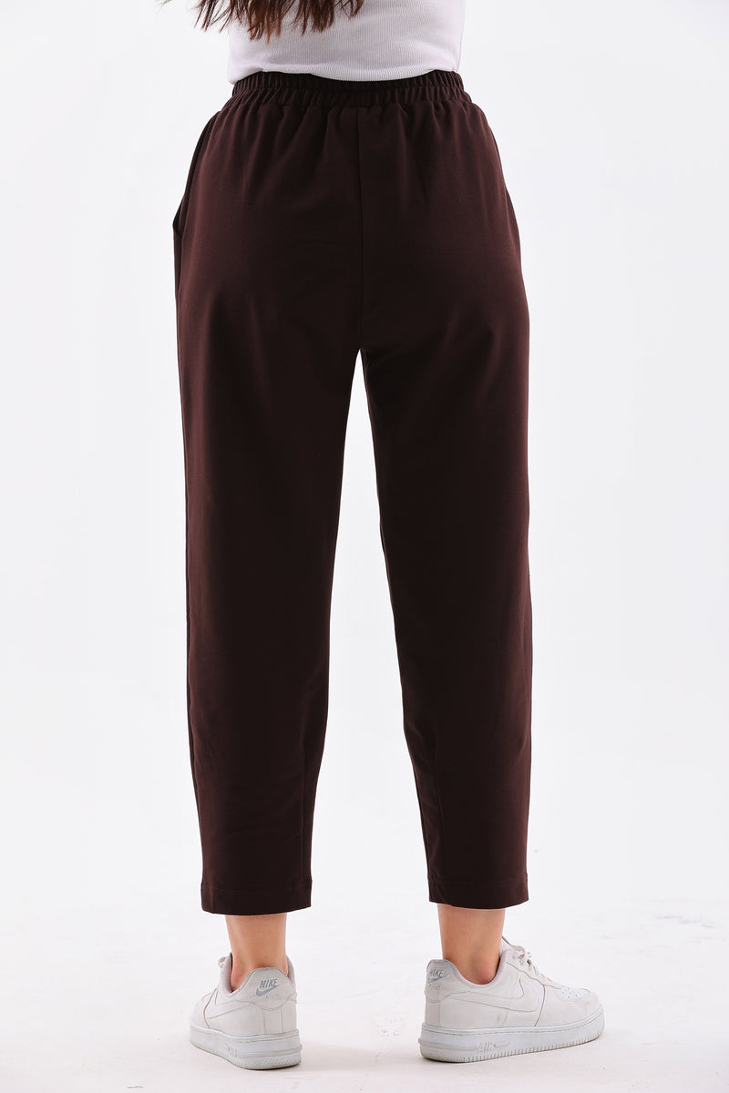 B&A Front Stitch Jogger Brown