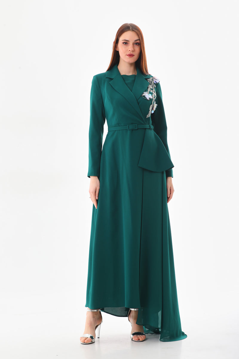 S&D Lily Dress Emerald