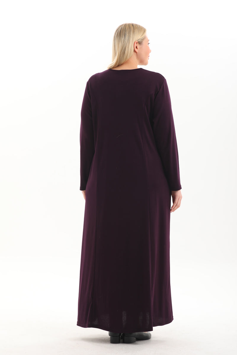 UG Cotton Long Dress Purple