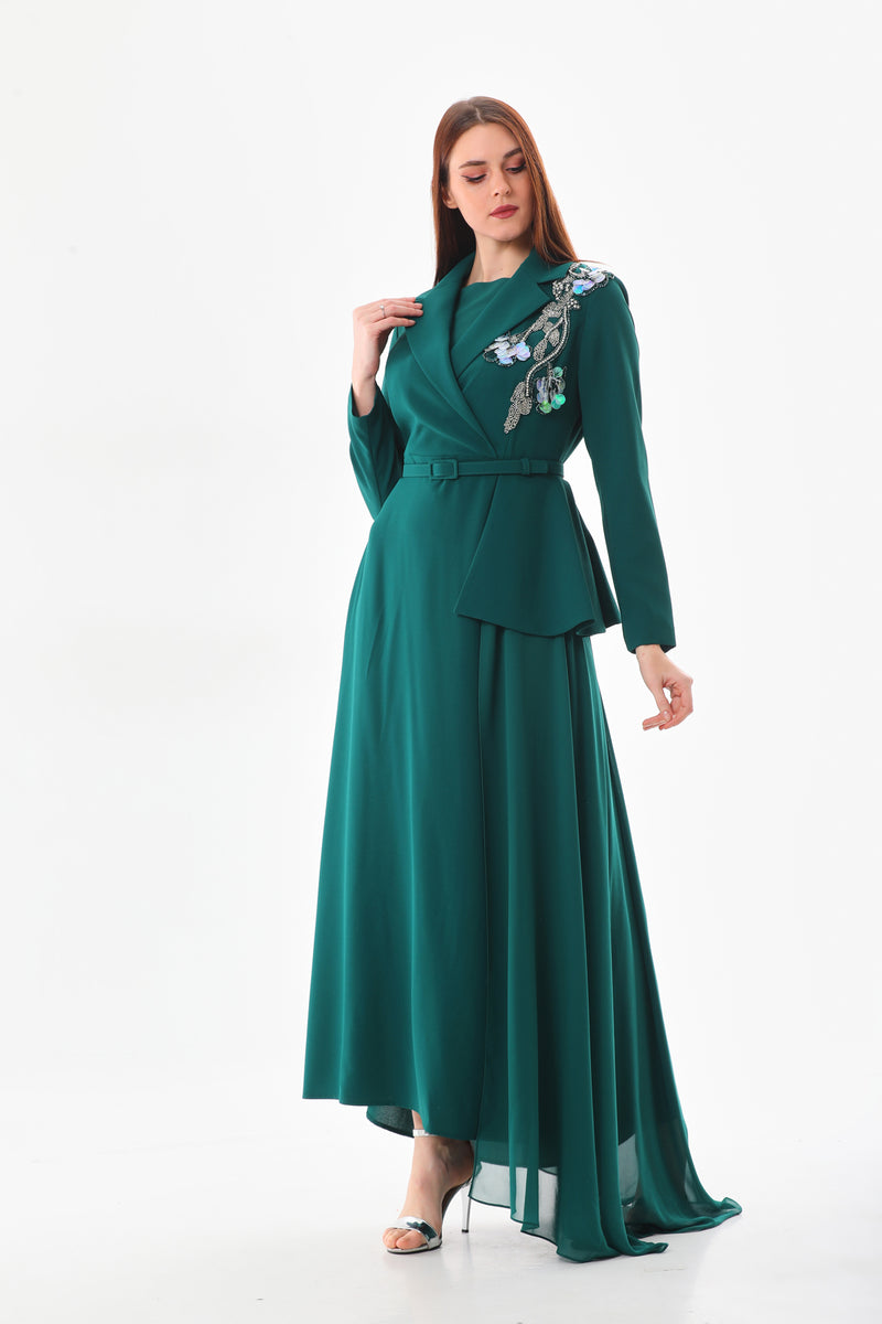S&D Lily Dress Emerald