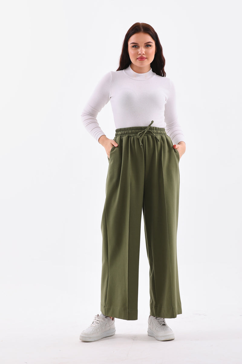 B&A Eva Wide Jogger Green