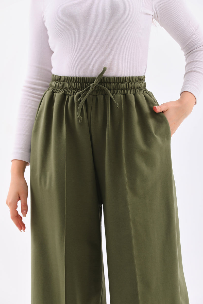 B&A Eva Wide Jogger Green