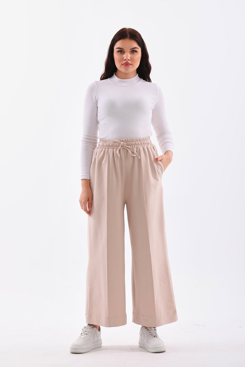 B&A Eva Wide Jogger Beige