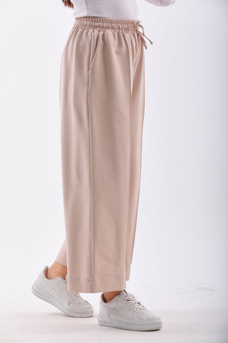 B&A Eva Wide Jogger Beige