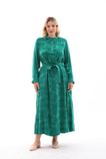 F&G Qupra Silk Dress Emerald