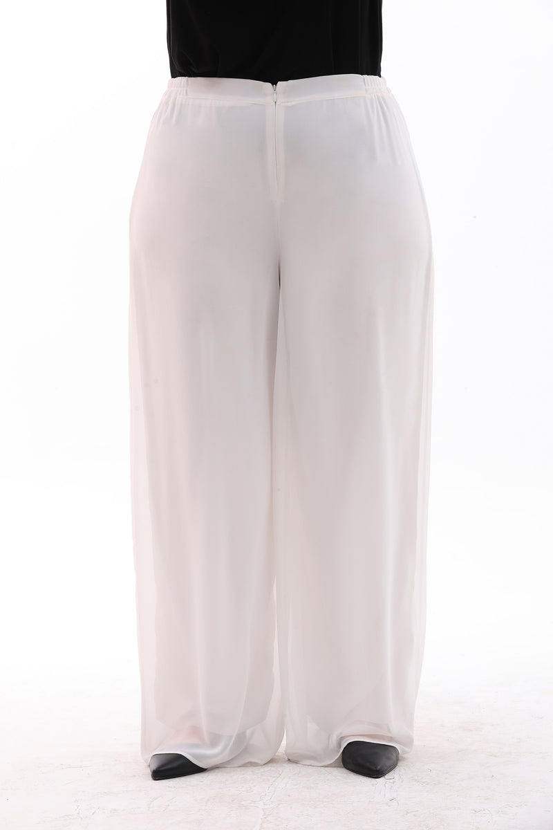 F&G Chiffon Lining Pants Ecru