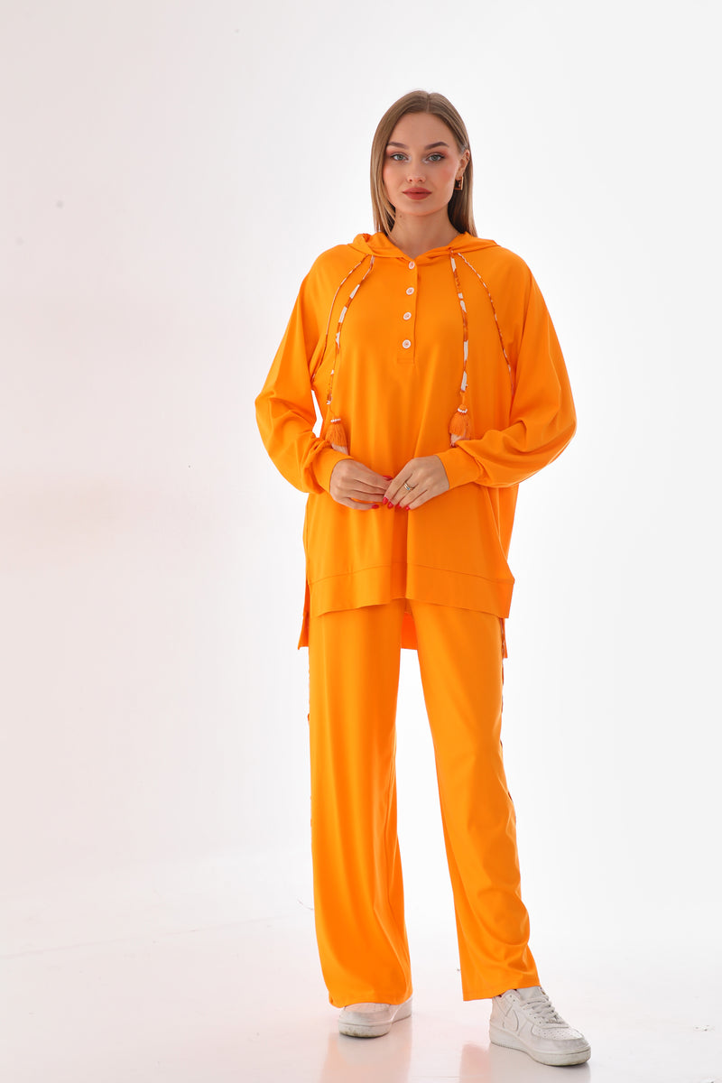 LVDR Vicone Fabric Tracksuit Orange