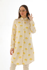 N&C 201A Cotton Tunic Beige&Yellow