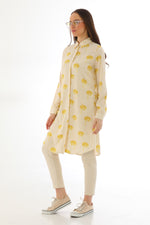 N&C 201A Cotton Tunic Beige&Yellow