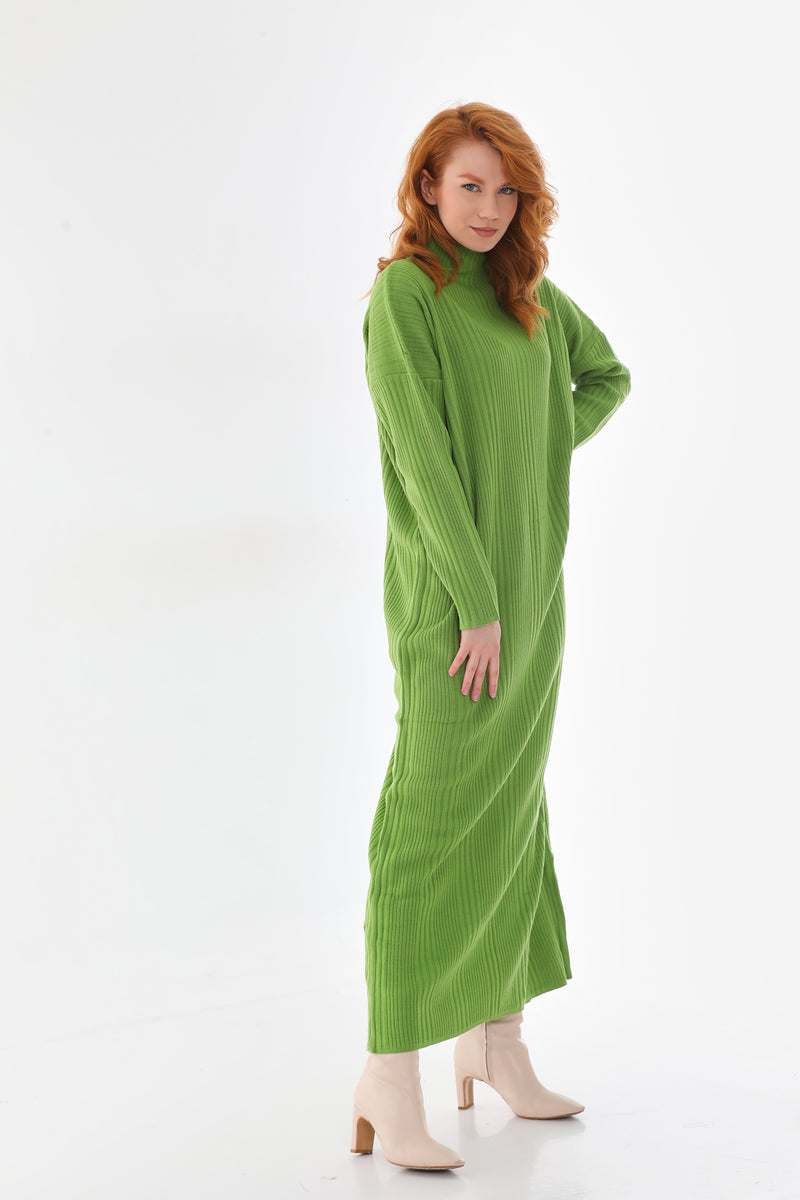 AFL Filiz Knitted Dress Pistachio Green