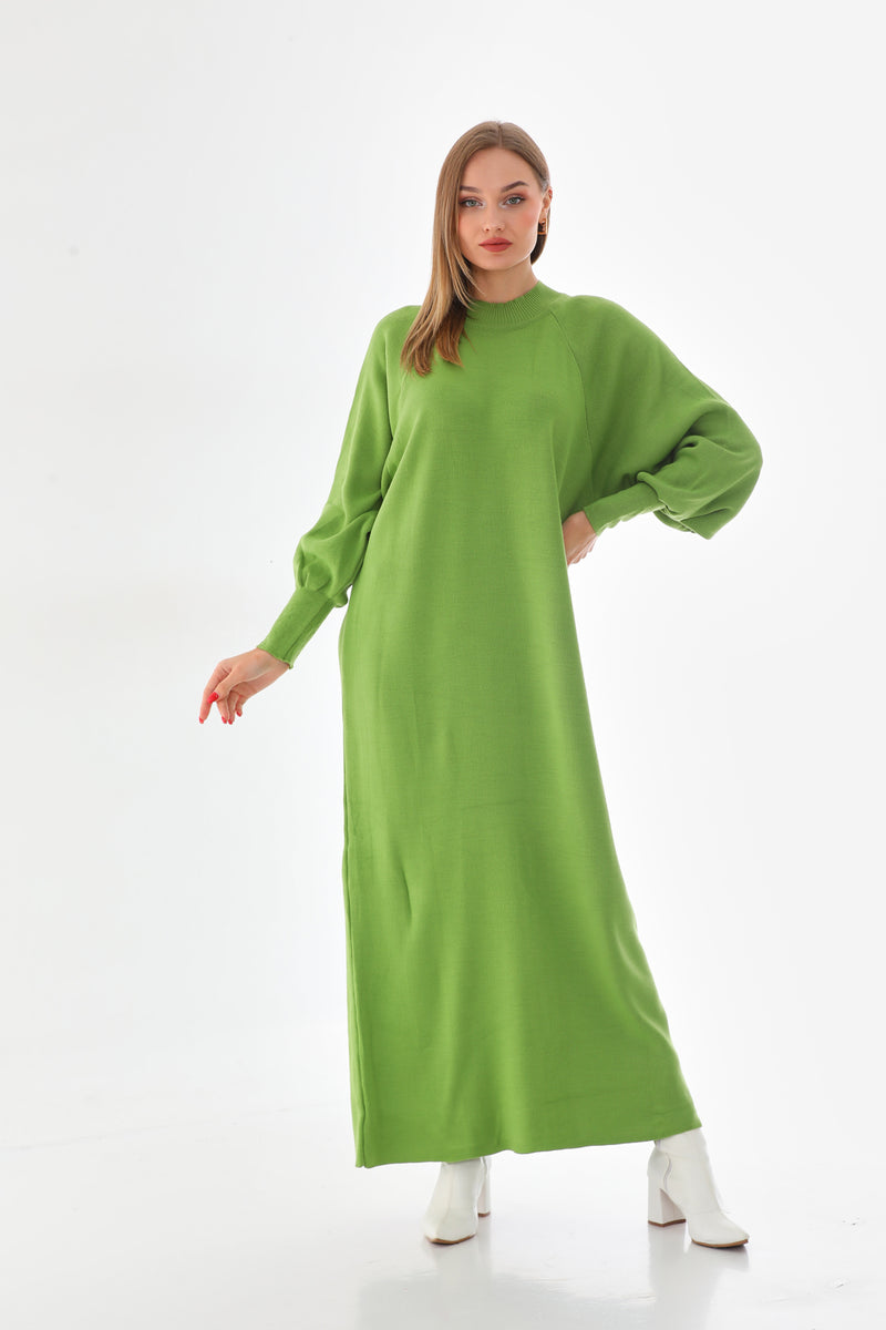 AFL Feyza Knitted Dress Pistachio Green