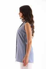 PM Sleeveless Blouse Gray