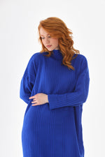 AFL Filiz Knitted Dress Sax Blue