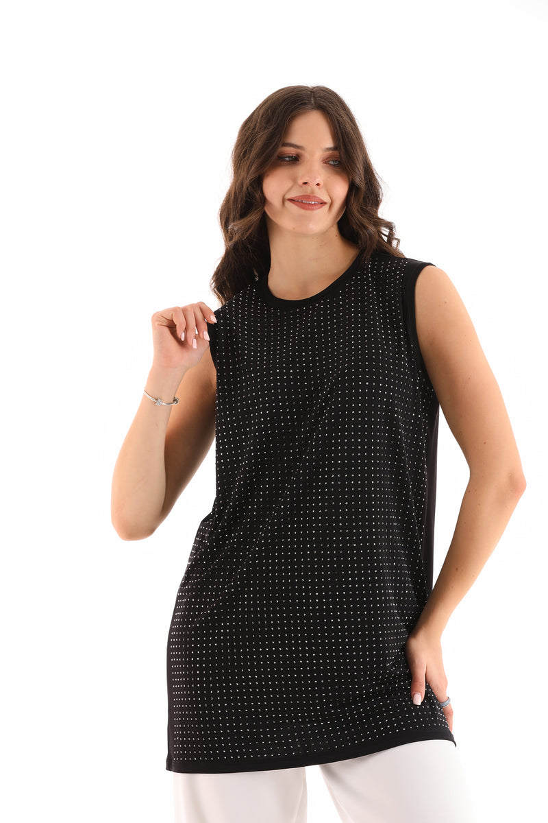 PN Beaded Inner Tunic Black