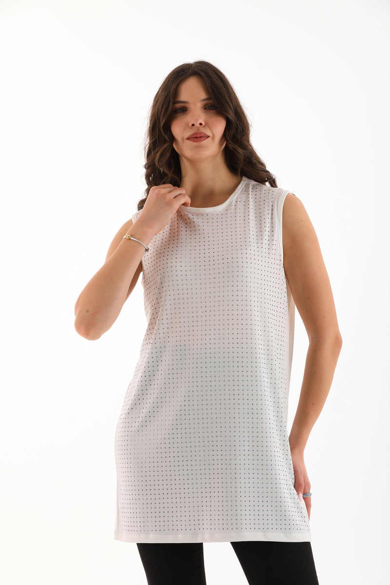 PN Beaded Inner Tunic Ecru