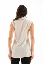 PM Sleeveless Blouse Cream