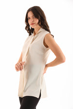 PM Sleeveless Blouse Cream