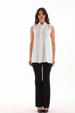 PM Sleeveless Blouse White