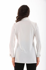 PM Embroidered Blouse White