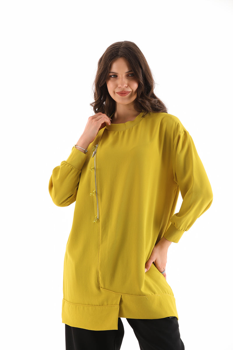 PN Side Zip Tunic Olive