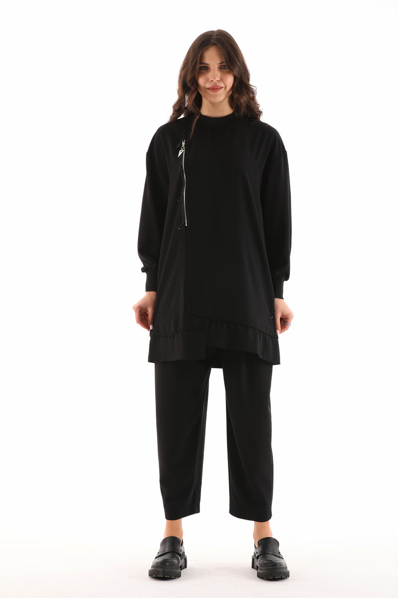 PN Side Zip Tunic Black