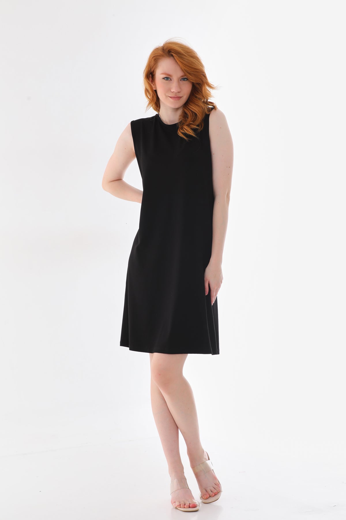 SR Sleeveless Basic Inner Tunic Black