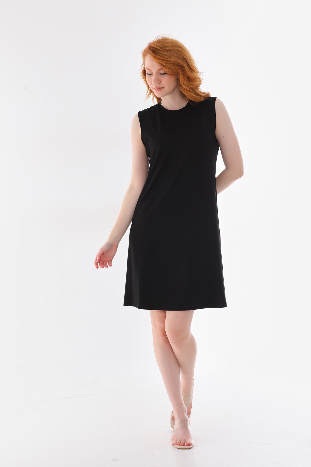 SR Sleeveless Basic Inner Tunic Black