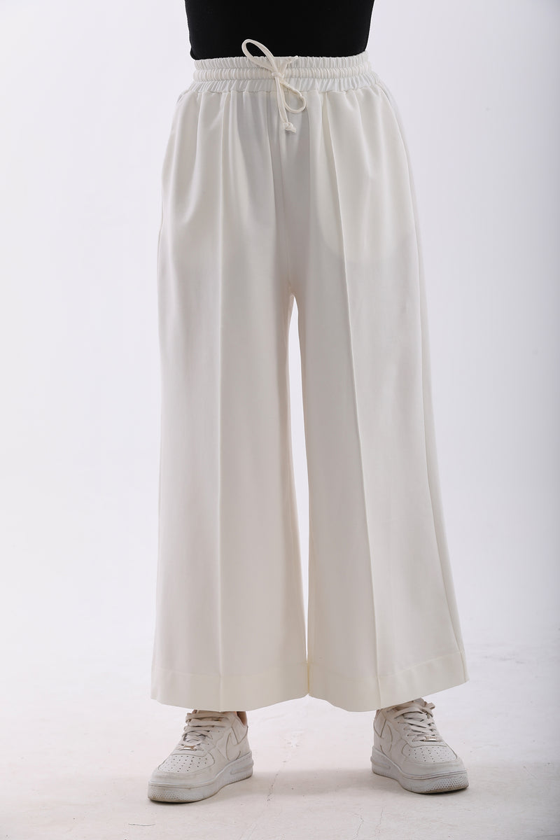 B&A Eva Wide Jogger Ecru