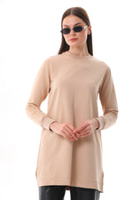 JMN Basic Cotton Tunic Beige