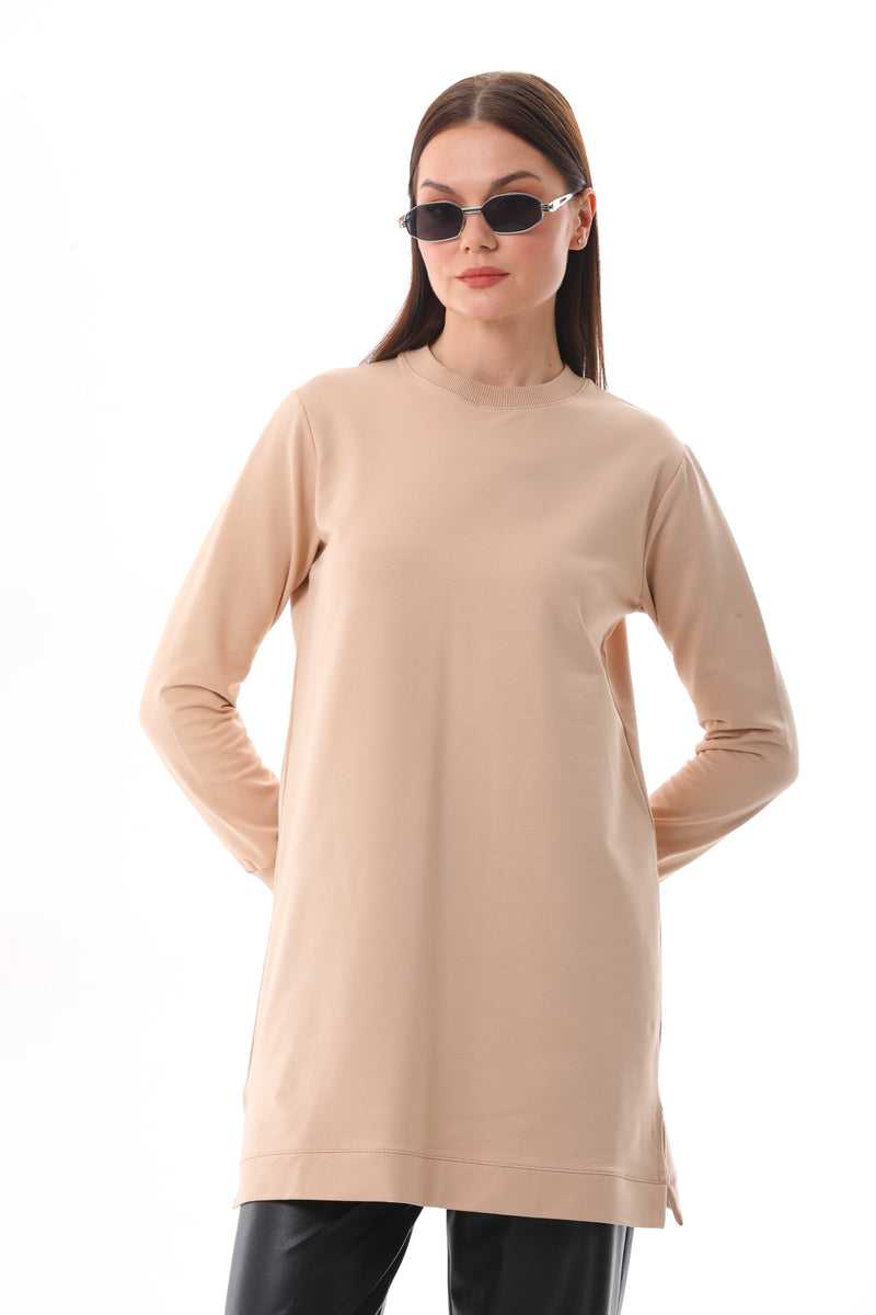 JMN Basic Cotton Tunic Beige